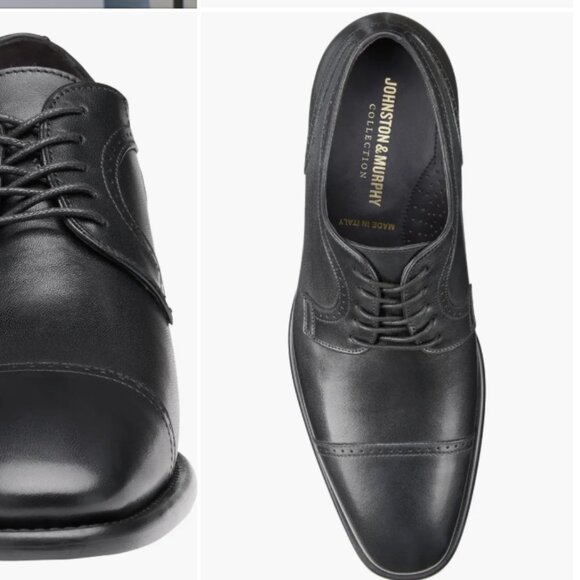 New Johnston & Murphy Collection Cormac Cap Toe Derby leather shoe Size 11 Men's - Picture 4 of 9